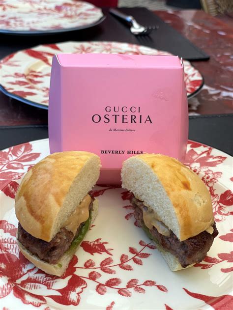 gucci osteria burger|gucci osteria menu.